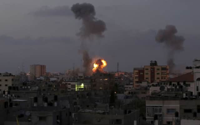 At least 15 people have been killed in the Gaza Strip, Palestinian officials say. Picture: AP
