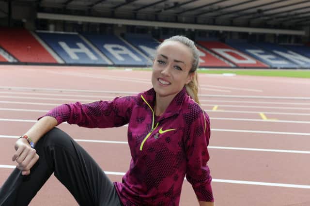 Eilish McColgan pictured at Hampden Park ahead of the Commonwealth Games. Picture: John Devlin