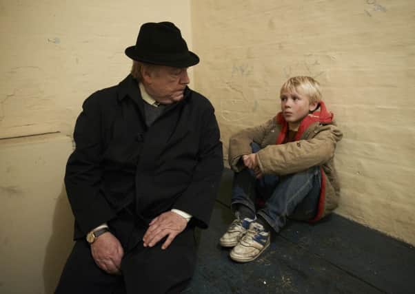 Brian Cox, left, plays Matt Busby in a new film. Picture: Adam Lawrence