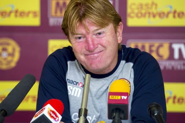 Motherwell manager Stuart McCall speaks to the media ahead of facing Fulham. Picture: SNS