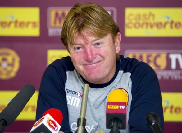 Motherwell manager Stuart McCall speaks to the media ahead of facing Fulham. Picture: SNS
