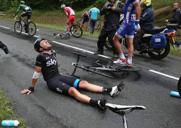 Spanish rider Xabier Zandio of Team Sky was forced to abandon the Tour de France. Picture: Getty