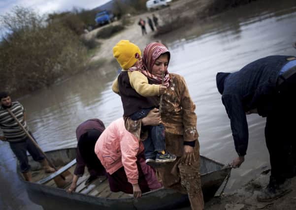 Fleeing refugees want to avoid the conflict altogether. Picture: AP