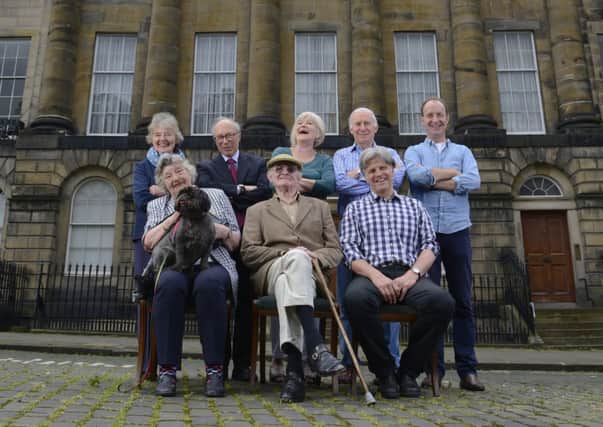 From left, back: Lady Mary and Lord David Hope, Joy and Allan Alstead, Nick Ayles. Front: Käthe Paton, Dr Bill Ayles, Simon Laird. Picture: Contributed