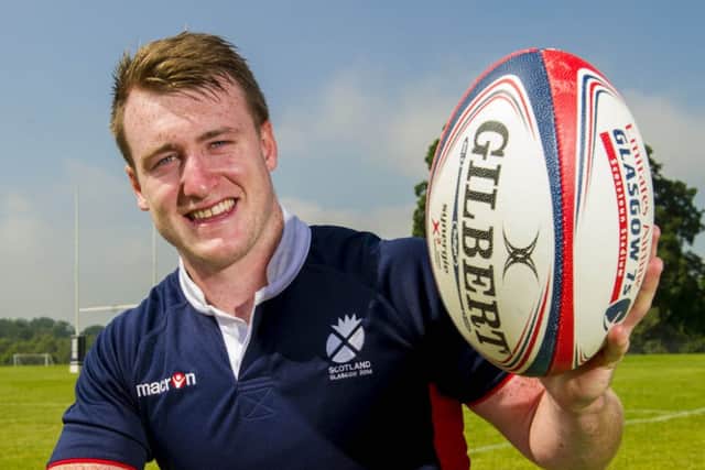 Stuart Hogg looks ahead to the Commonwealth Games during Team Scotland training. Picture: SNS