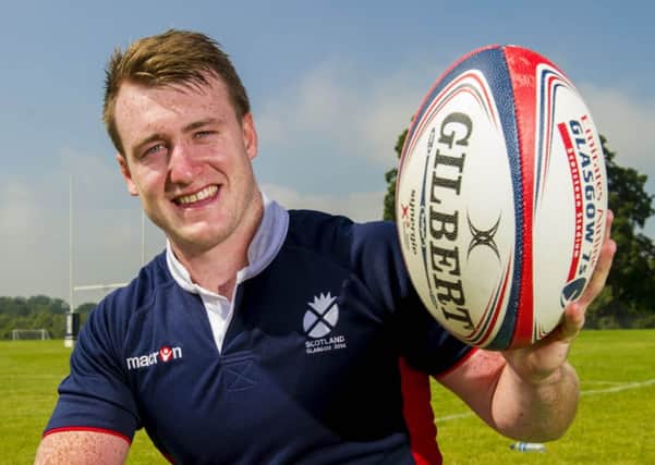 Stuart Hogg looks ahead to the Commonwealth Games during Team Scotland training. Picture: SNS