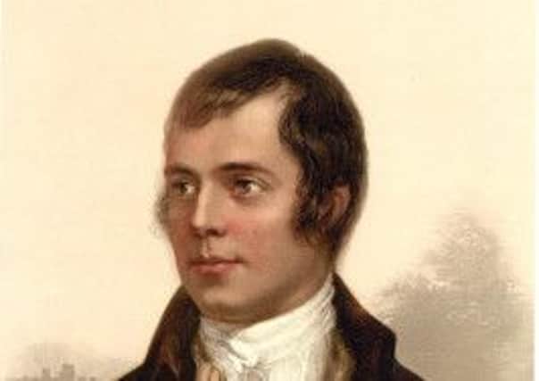 Robert Burns. Picture: Contributed