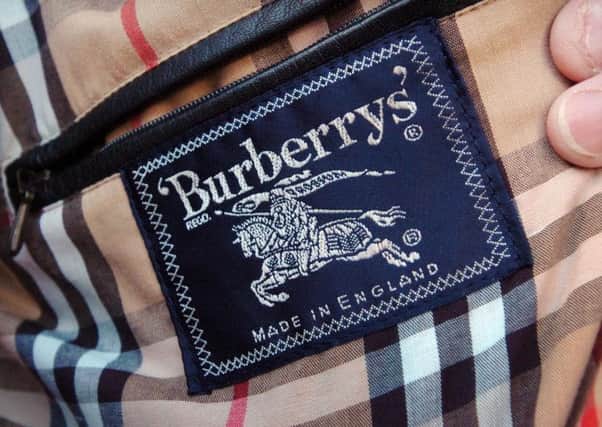 The Burberry label. Picture: PA