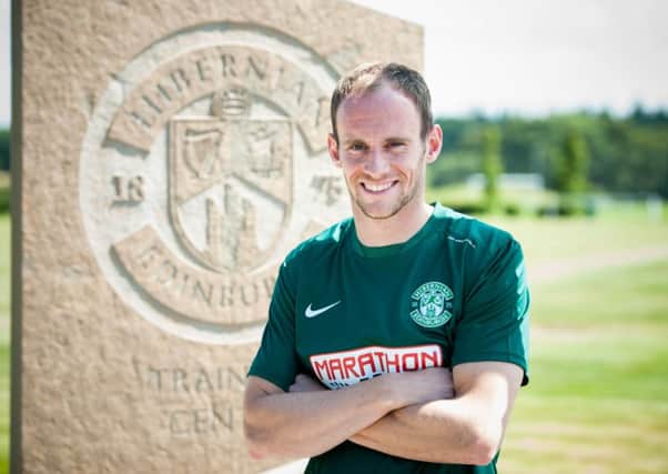 New signing David Gray has signed a two-year contract at Hibernian. Picture: SNS
