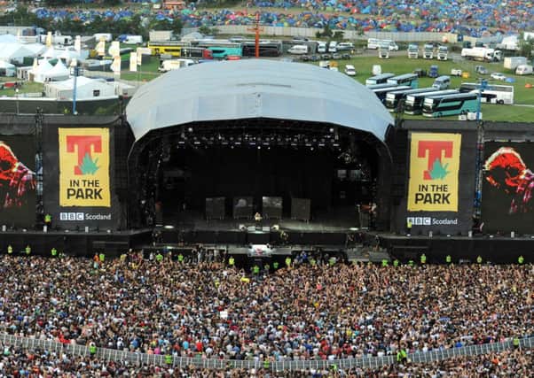 The main stage at T in the Park. Picture: Lisa Ferguson