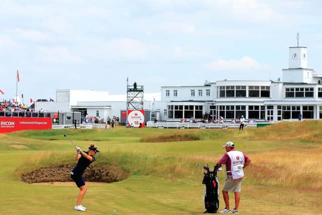 Charley Hulls aggressive attack on the course garnered her a tournament best 66 which contained nine birdies, leaving her just three shots off the pace. Photograph: Getty Images