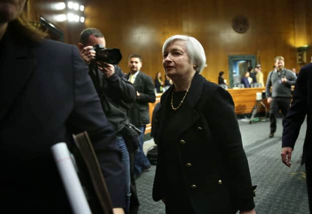 US Federal Reserve chairwoman Janet Yellen in focus. Picture: Getty