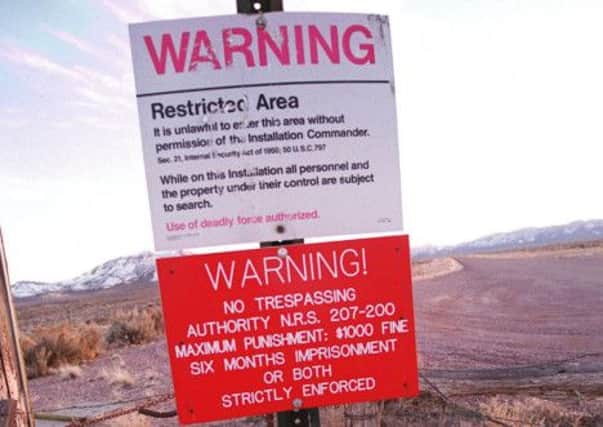 The US admitted to the existence of Area 51 in 2003. Situated in Nevada, the airbase had long been rumoured to house UFOs. Picture: Getty