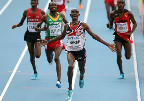 Mo Farah pulled out of the Glasgow Grand Prix after suffering from abdominal pains. Picture: PA
