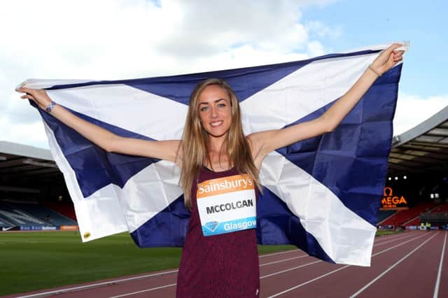 Eilish McColgan pictured at Hampden ahead of the Commonwealth Games. Picture: Getty