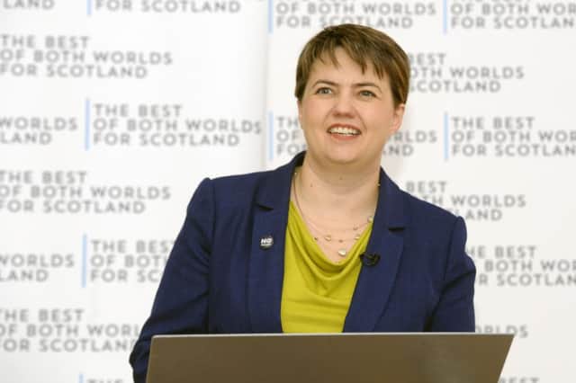 Conservative leader Ruth Davidson said young people wanted to live in a country without borders or barriers. Picture: John Devlin