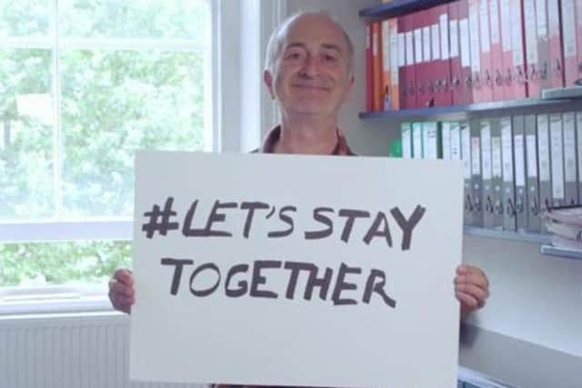 Tony Robinson appears in the short video. Picture: Contributed