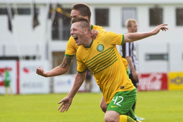 Celtic's Callum McGregor scored the winning-goal against KR Reykjavik. Picture: SNS