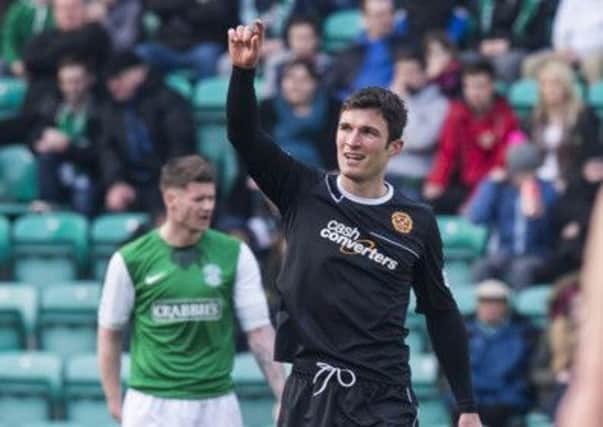 Sutton will lead the Motherwell attack. Picture: Ian Georgeson