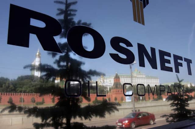 BP, which has a stake in Rosneft as well as strategic ties, was 9.8p lower at 496.8p. Picture: Getty