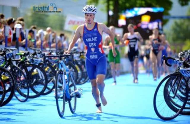 Natalie Milne has been able to train on the Commonwealth Games triathlon course at Strathclyde Country Park