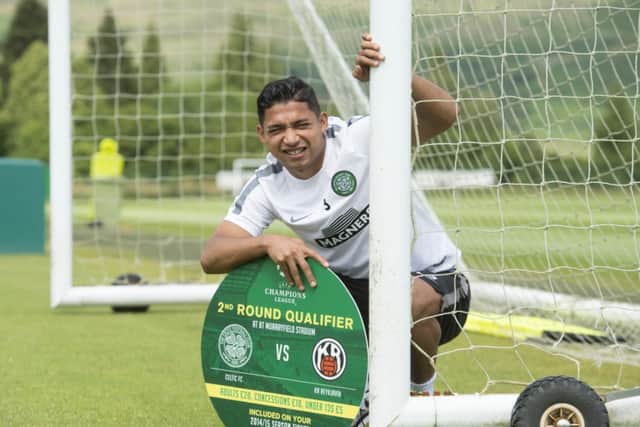 Emilio Izaguirre is happy to be back at Celtic after a frustrating summer with Honduras. Picture: SNS