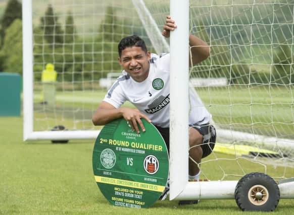 Emilio Izaguirre is happy to be back at Celtic after a frustrating summer with Honduras. Picture: SNS