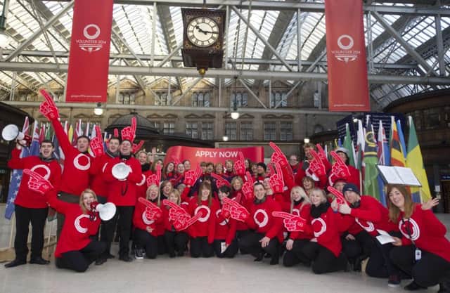 A small army of volunteers has made the Commonwealth Games visible across the city of Glasgow. Picture: SNS