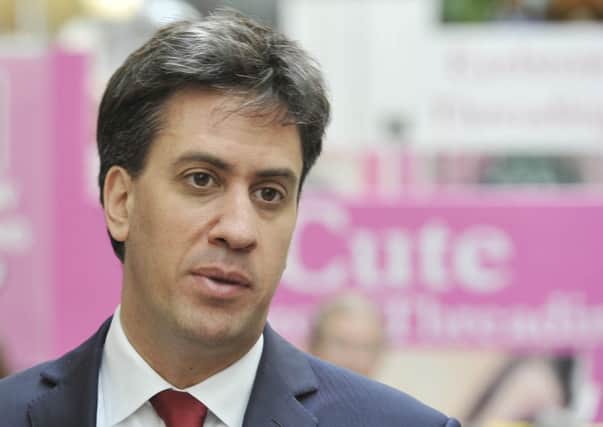 Miliband said the party would let the public sector challenge private operators to take on the running of rail franchises. Picture: TSPL