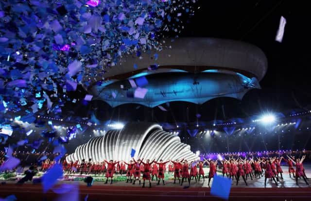 The closing ceremony at Delhi's Games in 2010. Picture: Getty
