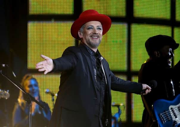 Boy George and reformed Culture Club pleased the 80s nostalgists. Picture: BBC
