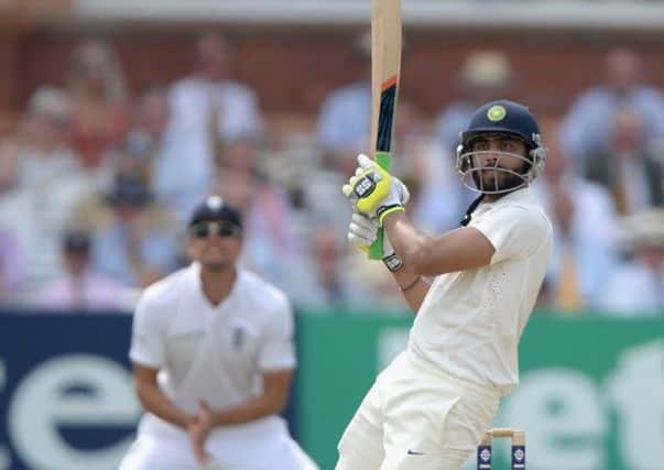 Ravindra Jadeja proved a stumbling block for England in the second Test at Lords yesterday. Picture: Getty