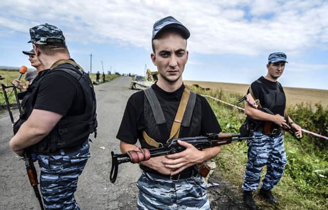 Western countries have criticised pro-Russian rebels controlling the area for restricting access to the crash site. Picture: Getty