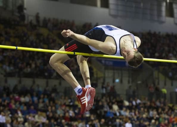Allan Smith came last in the Anniversary Games high jump yesterday. Picture: SNS