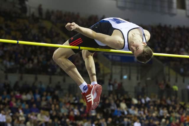 Allan Smith came last in the Anniversary Games high jump yesterday. Picture: SNS