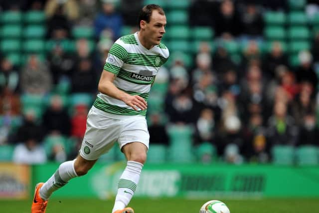 Anthony Stokes will miss the return leg at Murrayfield.  Picture: Ian Rutherford