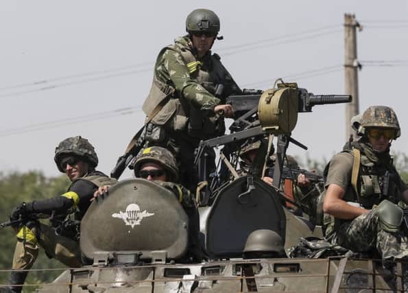 Ukrainian troops are squeezing the rebels in the Donbas. Picture: Reuters