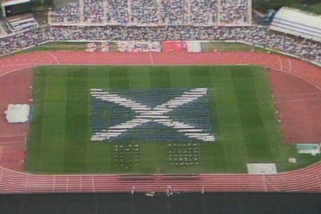 The 1986 Commonwealth Games opening ceremony at Edinburgh's Meadowbank Stadium. Picture: Contributed