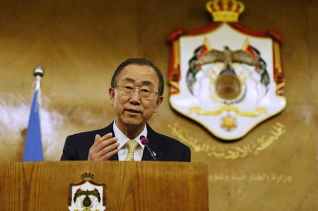 UN Secretary General Ban Ki-moon has said a global commitment to advancing key low-carbon energy technologies is  needed. Picture: Reuters