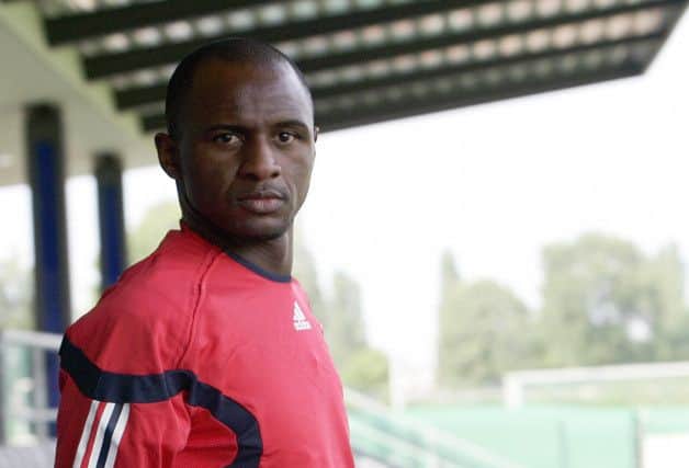 Patrick Vieira lead his team off the pitch. Picture: Getty