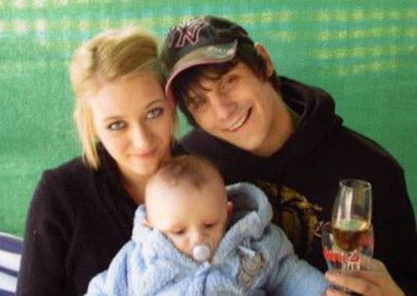 Polmont car crash victims Shauna Robb, 20, her partner Graham Lockhart, 23, and their son Tyler. Picture: Contributed
