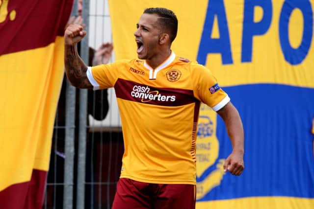Lionel Ainsworth: second goal. Picture: SNS