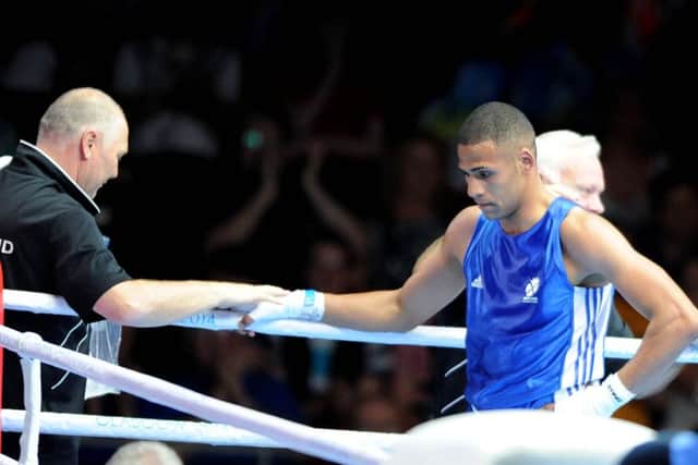 Lewis Benson was beaten by New Zealand's Bowyn Morgan. Picture: Lisa Ferguson
