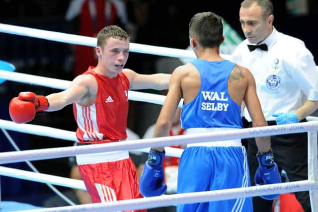 Scotlands teenage flyweight Reece McFadden, left, beat world No 1 and tournament favourite Andrew Selby from Wales Picture: Lisa Ferguson