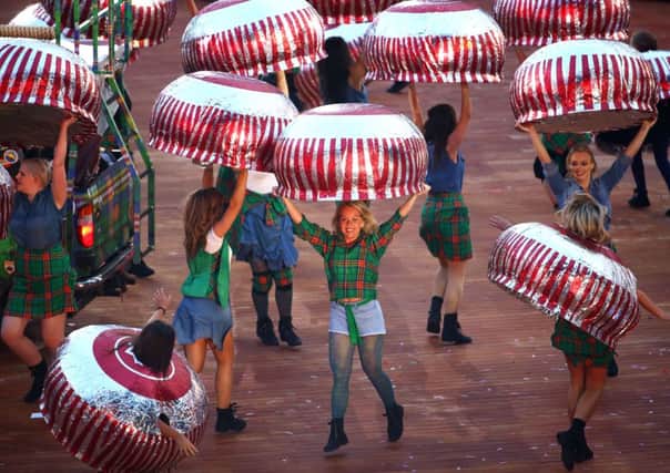Performers dressed as Tunnock's teacakes helped sales of the snack go through the roof. Picture: Getty
