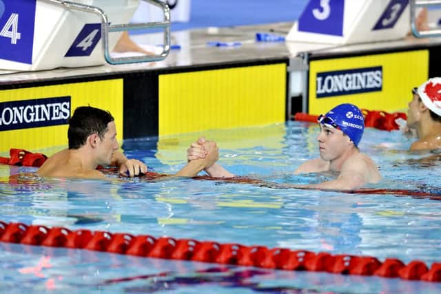 Michael Jamieson and Ross Murdoch. Picture: JP