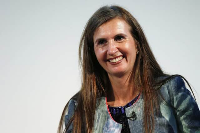 Alliance Trust Chief Executive Officer Katherine Garrett-Cox speaks at the Commonwealth  Business Conference in Glasgow. Picture: Reuters