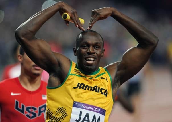 Usain Bolt runs in the 4x100m relay at Hampden next week.  Picture: Ian Rutherford