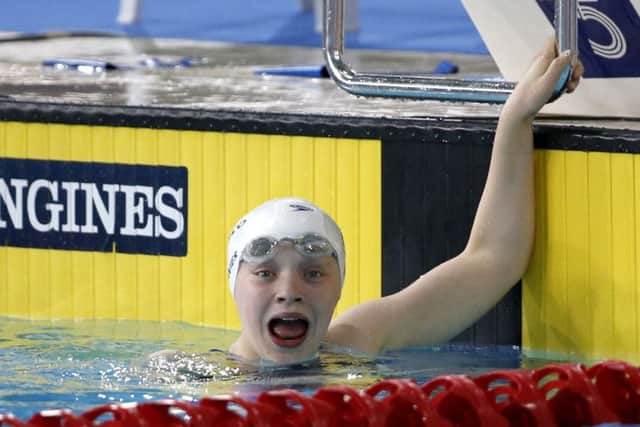 Scotland's Erraid Davies after the Women's 100m Breaststroke SB9 Final, at Tollcross Swimming Centre. Picture: PA
