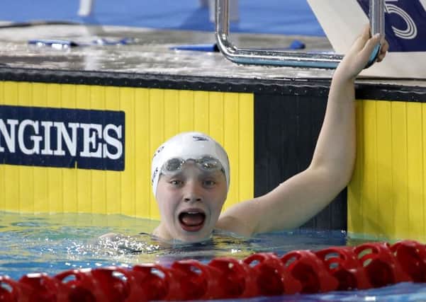 Scotland's Erraid Davies after the Women's 100m Breaststroke SB9 Final, at Tollcross Swimming Centre. Picture: PA